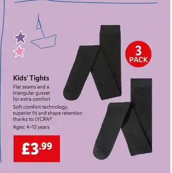 Lidl Kids' Tights offer