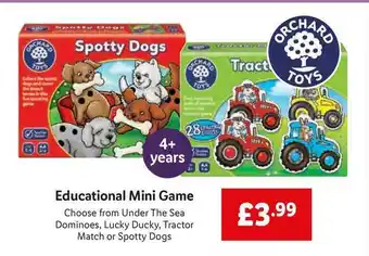 Lidl Educational Mini Game offer
