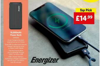 Lidl 10,000mAh Power Bank offer