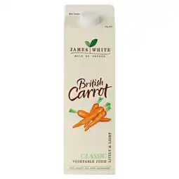 Morrisons James white british carrot classic vegetable juice offer