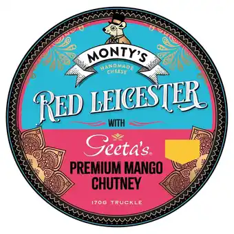 Morrisons Montys red leicester with premium mango chutney offer