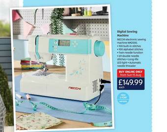 Aldi Digital Sewing Machine offer