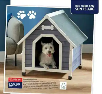 Aldi Wooden Dog House offer