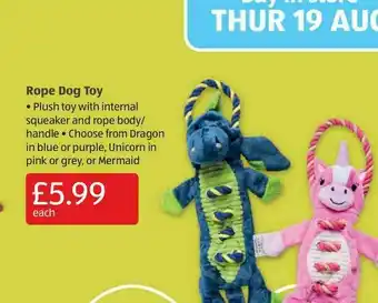 Aldi Rope Dog Toy offer
