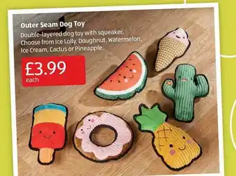 Aldi Outer Seam Dog Toy offer