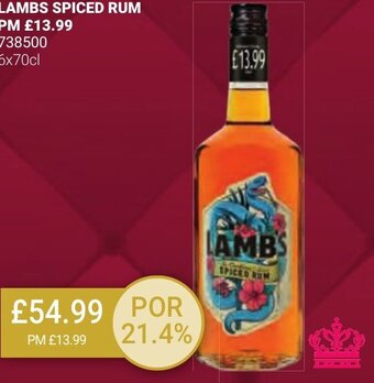 Bestway LAMBS SPICED RUM offer