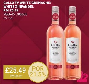 Bestway GALLO FV WHITE GRENACHE/ WHITE ZINFANDEL 6x75cl offer