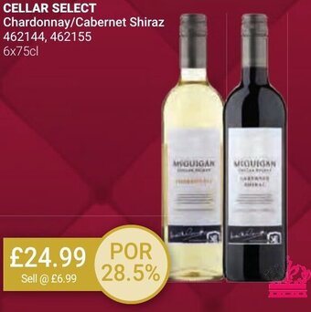 Bestway CELLAR SELECT Chardonnay/Cabernet Shiraz 462144, 462155 6x75cl offer