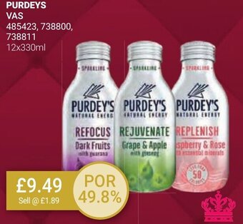 Bestway PURDEYS VAS 12x330ml offer