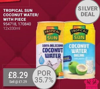 Bestway TROPICAL SUN COCONUT WATER/ WITH PIECE 12x330ml offer