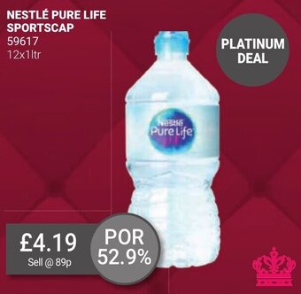 Bestway NESTLÉ PURE LIFE SPORTSCAP 12x1ltr offer