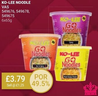 Bestway KO-LEE NOODLE VAS 6x65g offer