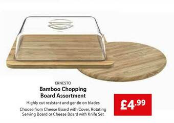 Lidl Ernesto Bamboo Chopping Board Assortment offer