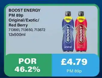 Bestway Boost Energy Original-exotic-red Berry offer