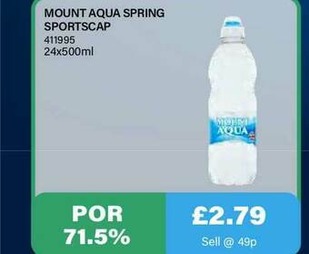 Bestway Mount Aqua Spring Sportscap offer
