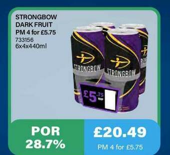 Bestway Strongbow Dark Fruit offer