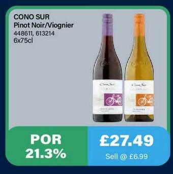 Bestway Cono Sur Pinot Noir-viognier offer