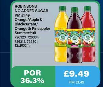 Bestway Robinsons No Added Sugar offer