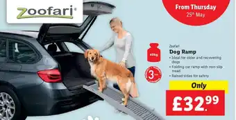 Lidl Zoofari Dog Ramp offer