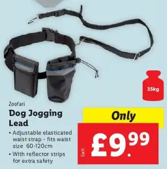 Lidl Zoofari Dog Jogging Dog Jogging Lead offer