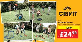 Lidl Crivit Outdoor Games offer