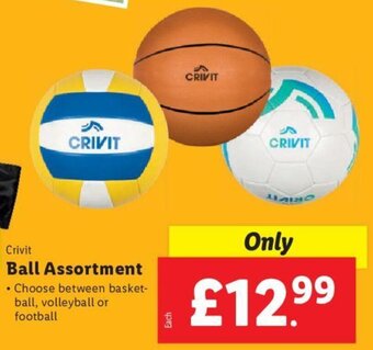 Lidl Crivit Ball Assortment offer