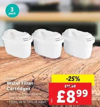 Lidl Ernesto Water Filter Cartridges offer