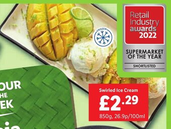 Lidl Swirled Ice Cream offer