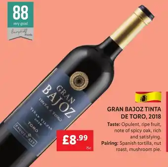 Lidl GRAN BAJOZ TINTA DE TORO, 2018 offer