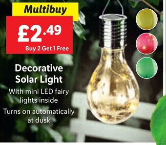 Lidl Decorative Solar Light offer