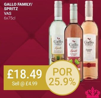 Bestway GALLO FAMILY/ SPRITZ VAS 6x75cl offer