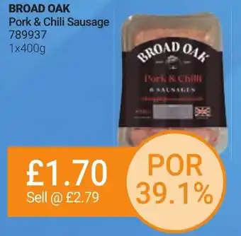 Bestway BROAD OAK Pork & Chili Sausage 789937 1x400g offer