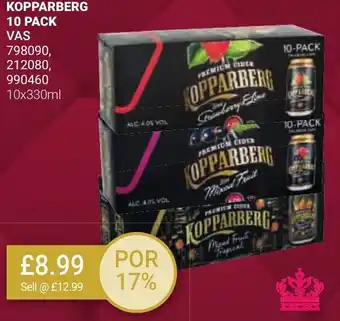 Bestway KOPPARBERG 10 PACK VAS 10x330ml offer