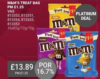 Bestway M&M'S TREAT BAG offer