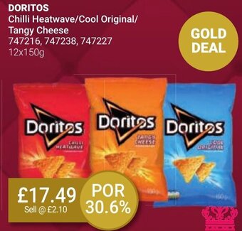 Bestway DORITOS Chilli Heatwave/Cool Original/ Tangy Cheese offer