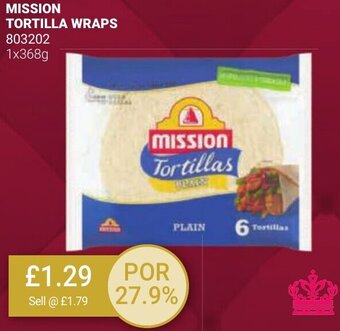 Bestway MISSION TORTILLA WRAPS offer