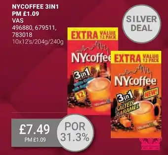 Bestway NYCOFFEE 3IN1 PM £1.09 VAS offer