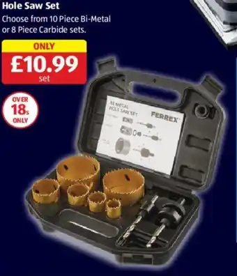 Aldi Hole Saw Set offer