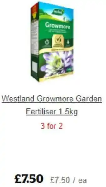 Sainsbury's Westland Growmore Garden Fertiliser 1.5kg offer