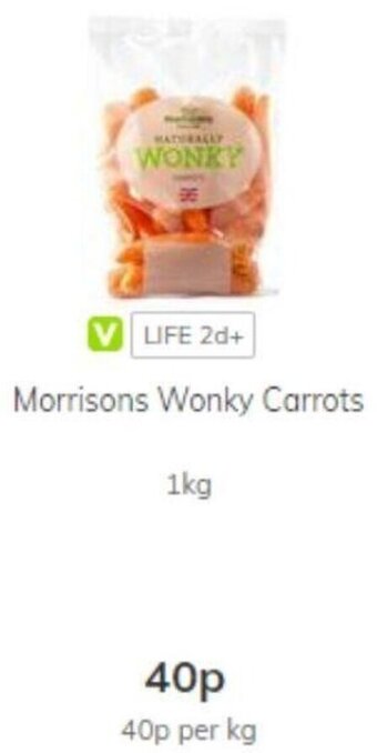 Morrisons Morrisons Wonky Carrots offer