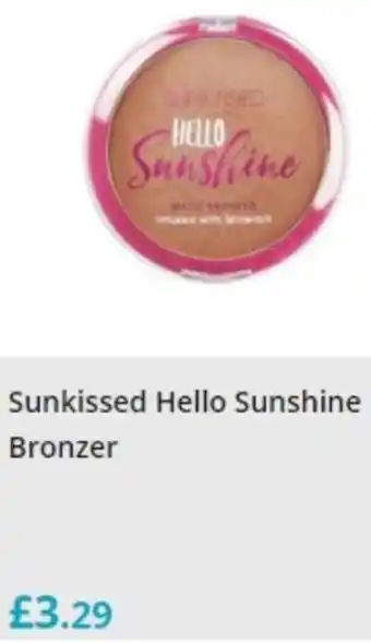 Savers Sunkissed Hello Sunshine Bronzer offer