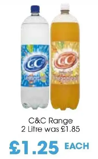 Centra C&C Range 2 Litre was £1.85 offer