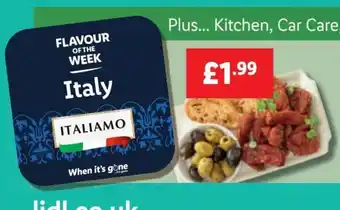 Lidl FLAVOUR OF THE WEEK ITALIAMO offer