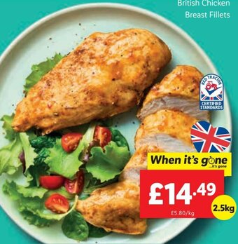 Lidl British Chicken Breast Fillets offer