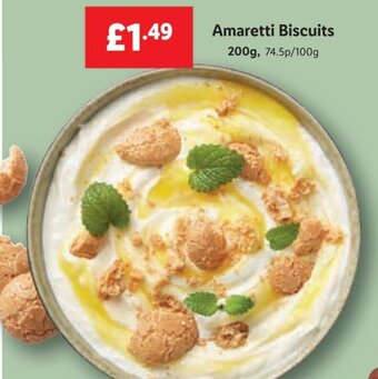Lidl Amaretti Biscuits offer
