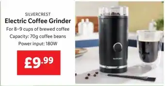Lidl SILVERCREST Electric Coffee Grinder offer