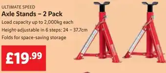 Lidl ULTIMATE SPEED Axle Stands - 2 Pack offer