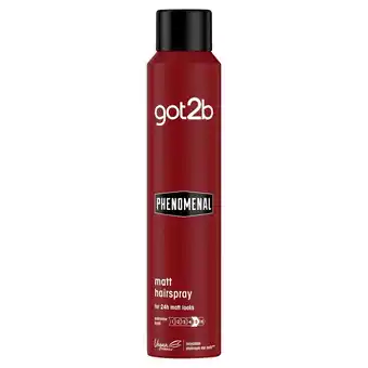 Morrisons Schwarzkopf got2b phenomenal finishing hairspray offer