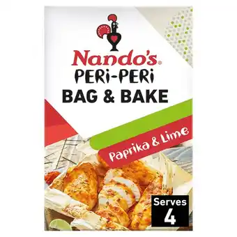 Morrisons Nando's paprika and lime bag n bake offer