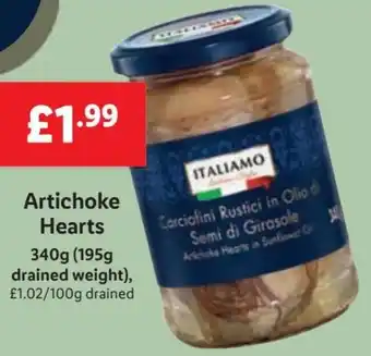 Lidl Artichoke Hearts 340g offer